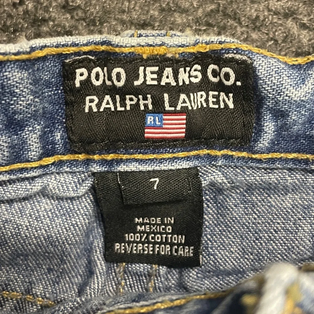 POLO Ralph Lauren vintage Y2K boys jeans size 7 straight fit classic wash - Picture 2 of 6